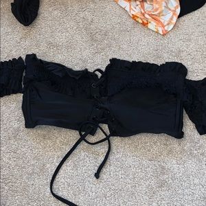 Black bikini top